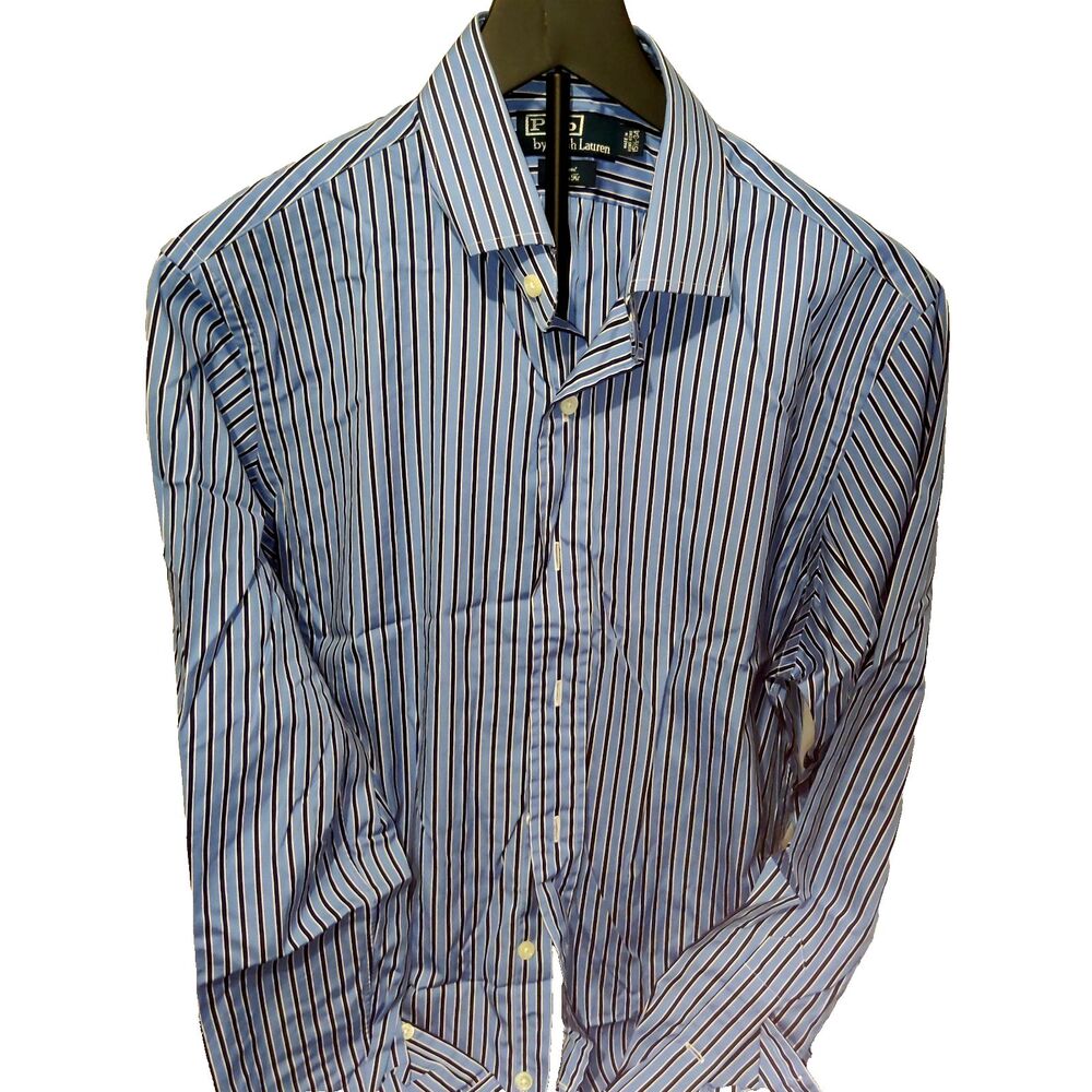 Ralph Lauren Polo long sleeve button down shirt size 15 1/2, 34  Custom Fit
